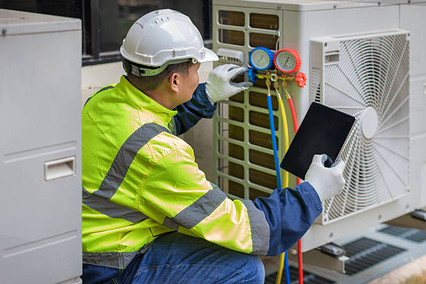 Professional Hvac technician working in Riva, MD